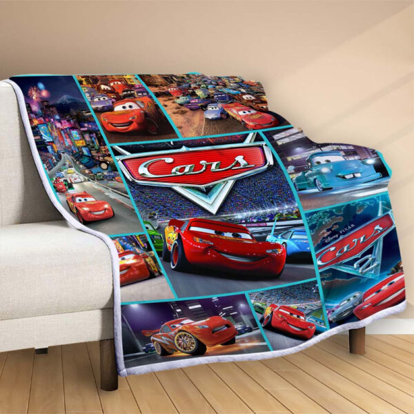 Plaid Cars 95 Lightning McQueen Couverture Polaire Plaid Canapé – Image 2