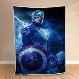 Plaid Captain America Marteau Couverture Polaire Plaid Canapé