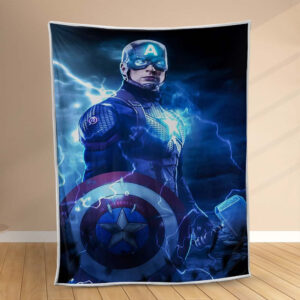 Plaid Captain America Marteau Couverture Polaire Plaid Canapé