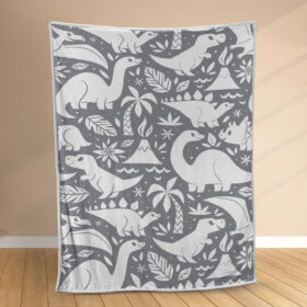Plaid Dinosaures Couverture Polaire Plaid Canapé