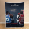 Plaid Soyez légendaire 23 Jordan Basketball Couverture Polaire Plaid Canapé