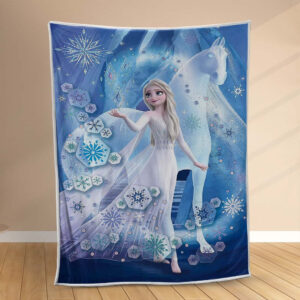 Plaid Elsa Disney Princesse Frozen La Reine des neiges 1004 Couverture Polaire Plaid Canapé