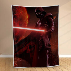 Plaid Dark Vador avec sabre laser Star Wars Couverture Polaire Plaid Canapé