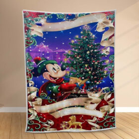 Plaid Disney Mickey Mouse Noël 1001 Couverture Polaire Plaid Canapé