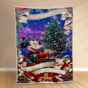 Plaid Disney Mickey Mouse Noël 1001 Couverture Polaire Plaid Canapé