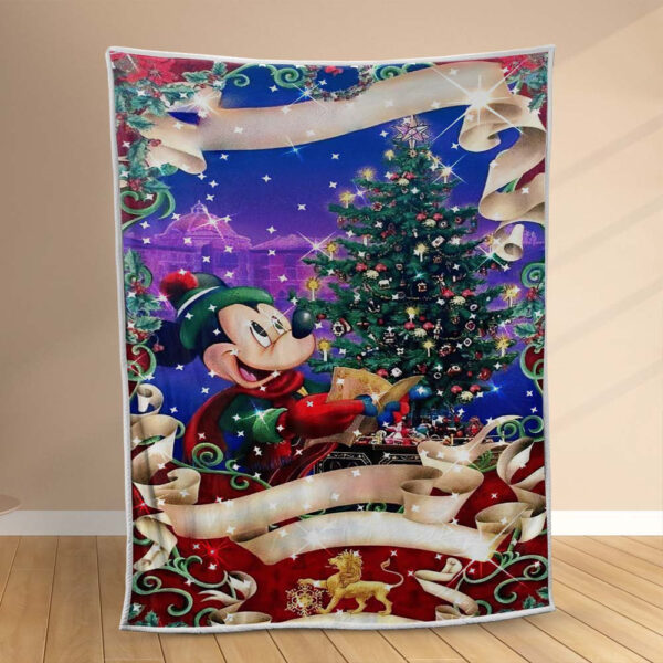 Plaid Disney Mickey Mouse Noël 1001 Couverture Polaire Plaid Canapé
