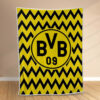 Plaid Borussia Dortmund BVB17 Couverture Polaire Plaid Canapé