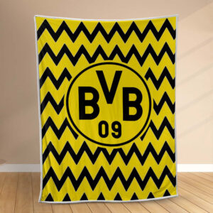 Plaid Borussia Dortmund BVB17 Couverture Polaire Plaid Canapé