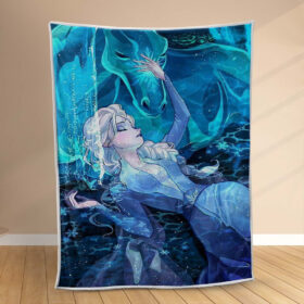 Plaid Elsa Disney Princesse Frozen La Reine des neiges 1007 Couverture Polaire Plaid Canapé