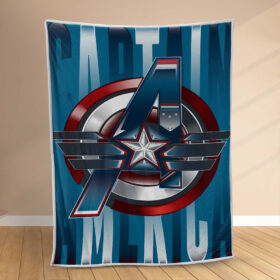 Plaid Captain America Couverture Polaire Plaid Canapé