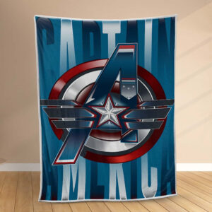 Plaid Captain America Couverture Polaire Plaid Canapé