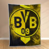Plaid Borussia Dortmund BVB13 Couverture Polaire Plaid Canapé