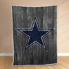 Plaid Dallas Cowboy étoile sur bois Couverture Polaire Plaid Canapé