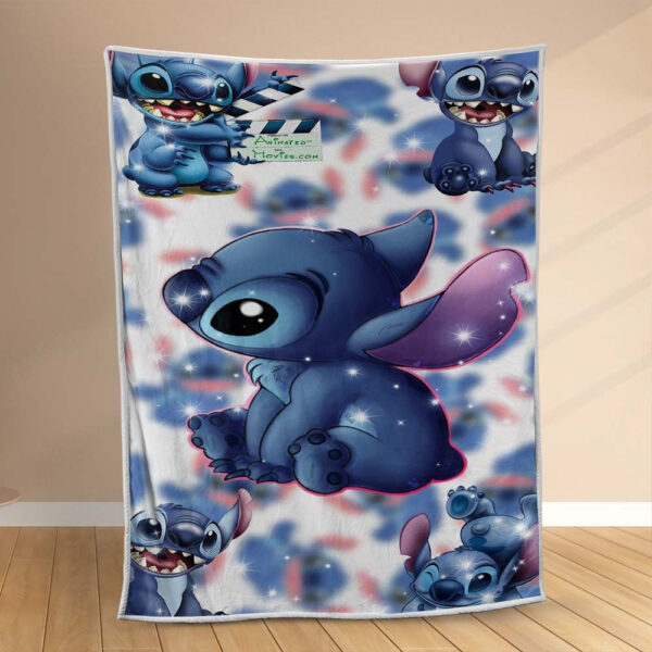 Plaid Disney Stitch Action Couverture Polaire Plaid Canapé