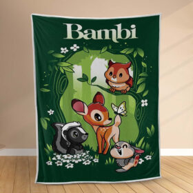 Plaid Disney Bambi 1002 Couverture Polaire Plaid Canapé