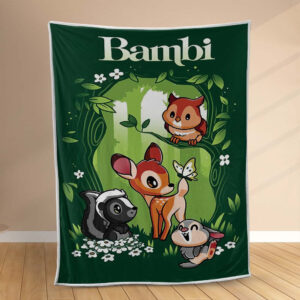 Plaid Disney Bambi 1002 Couverture Polaire Plaid Canapé
