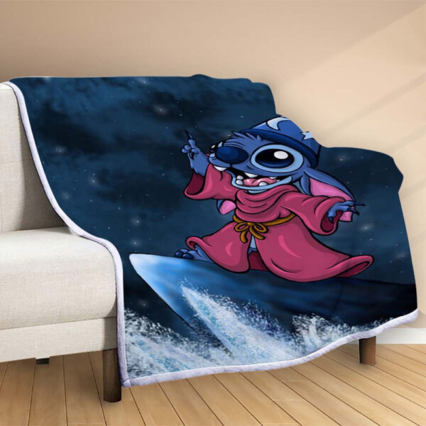 Plaid Disney Lilo et Stitch Surf Couverture Polaire Plaid Canapé – Image 2