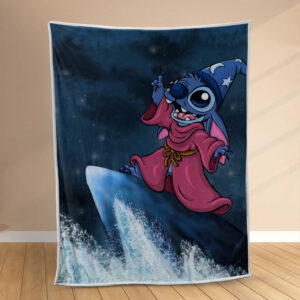Plaid Disney Lilo et Stitch Surf Couverture Polaire Plaid Canapé