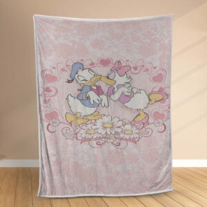 Plaid Donald Duck tombe amoureux Couverture Polaire Plaid Canapé