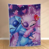 Plaid Disney Stitch et Angle amoureux3 Couverture Polaire Plaid Canapé