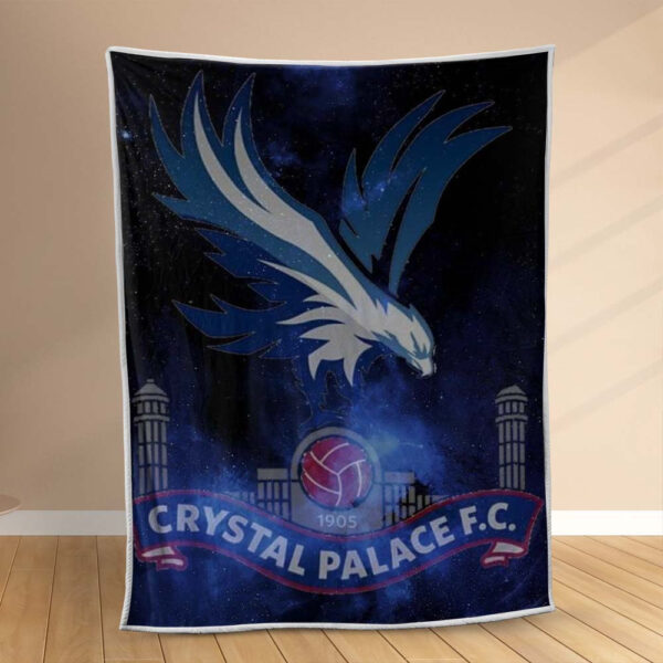 Plaid Crystal Palace Football Club 8 Couverture Polaire Plaid Canapé