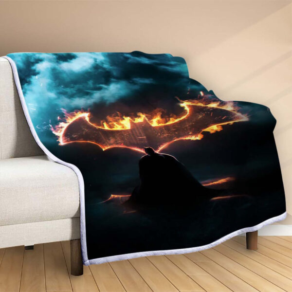 Plaid Batman DC 43 Couverture Polaire Plaid Canapé – Image 2