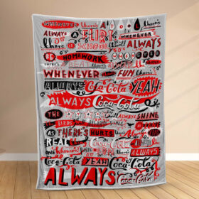 Plaid Coca-Cola amusant Couverture Polaire Plaid Canapé