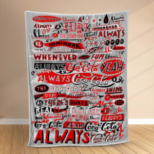 Plaid Coca-Cola amusant Couverture Polaire Plaid Canapé