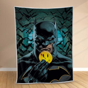 Plaid Broche Batman heureux Couverture Polaire Plaid Canapé