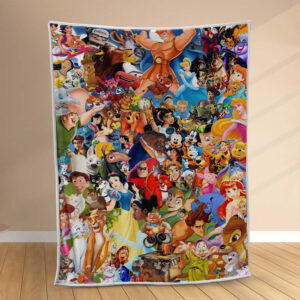 Plaid Disney Tous les personnages 1008 Couverture Polaire Plaid Canapé