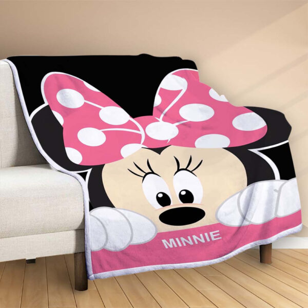 Plaid Disney Minnie Mouse 1001 Couverture Polaire Plaid Canapé – Image 2