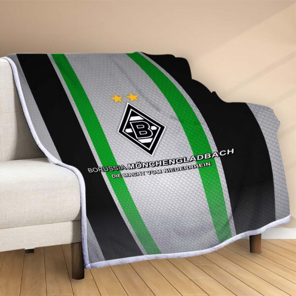 Plaid Borussia Mönchengladbach VfL07 Couverture Polaire Plaid Canapé – Image 2