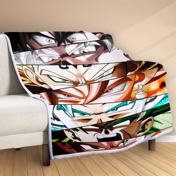 Plaid Personnages Dragon Ball 1001 Couverture Polaire Plaid Canapé – Image 2