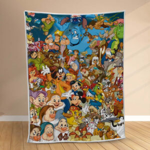 Plaid Disney Tous les personnages 1004 Couverture Polaire Plaid Canapé