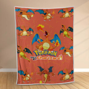 Plaid Pokémon Dracaufeu Couverture Polaire Plaid Canapé