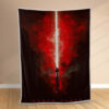 Plaid Sabre laser rouge de Dark Vador Couverture Polaire Plaid Canapé