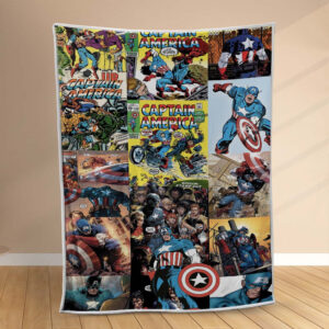 Plaid Captain America Super Héros Couverture Polaire Plaid Canapé