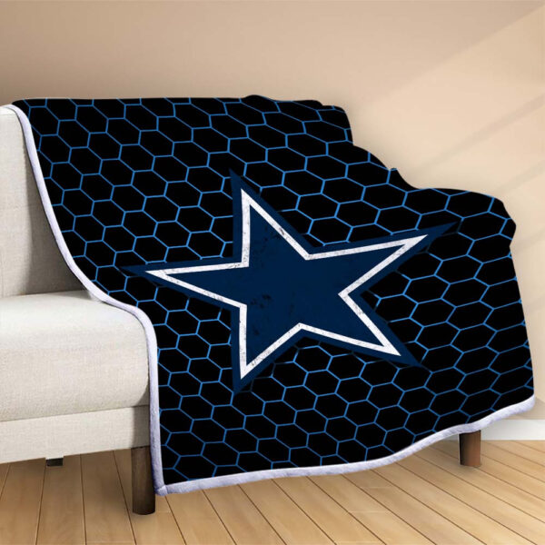 Plaid Équipe de football des Cowboys de Dallas NFL005 Couverture Polaire Plaid Canapé – Image 2