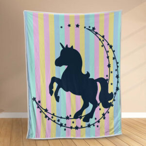 Plaid Licorne colorée 1001 Couverture Polaire Plaid Canapé