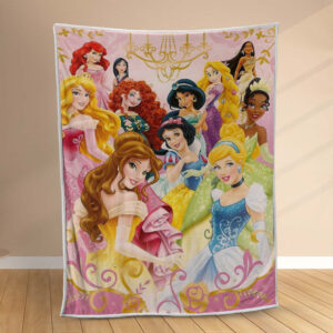 Plaid Disney Toutes les princesses 1002 Couverture Polaire Plaid Canapé