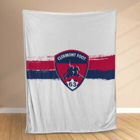 Plaid Clermont Foot FC 4 Couverture Polaire Plaid Canapé