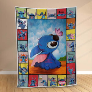 Plaid Disney Lilo et Stitch personnage 1001 Couverture Polaire Plaid Canapé