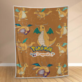 Plaid Pokémon Dragonite Couverture Polaire Plaid Canapé