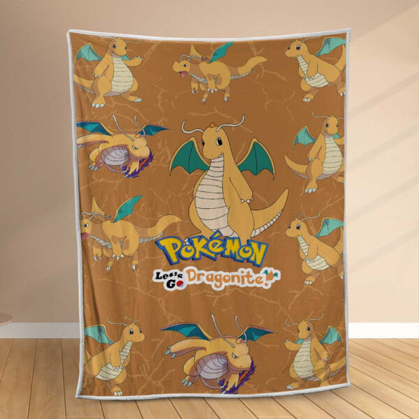 Plaid Pokémon Dragonite Couverture Polaire Plaid Canapé