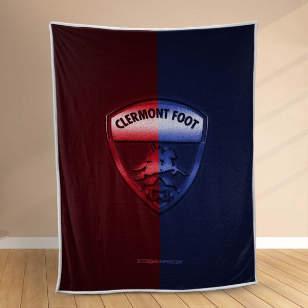 Plaid Clermont Foot FC 3 Couverture Polaire Plaid Canapé