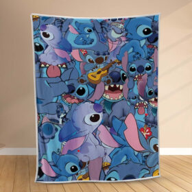 Plaid Disney Stitch Personnage 3 Couverture Polaire Plaid Canapé