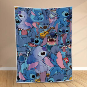 Plaid Disney Stitch Personnage 3 Couverture Polaire Plaid Canapé