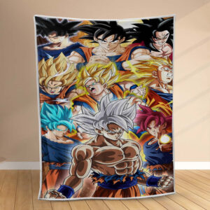 Plaid Dragon Ball Son Goku 1017 Couverture Polaire Plaid Canapé
