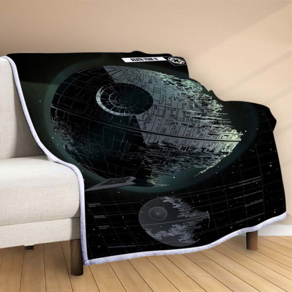 Plaid L'étoile de la mort II Star Wars Couverture Polaire Plaid Canapé – Image 2