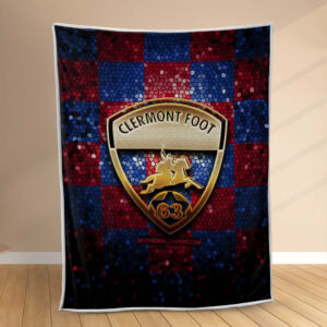 Plaid Clermont Foot FC 2 Couverture Polaire Plaid Canapé